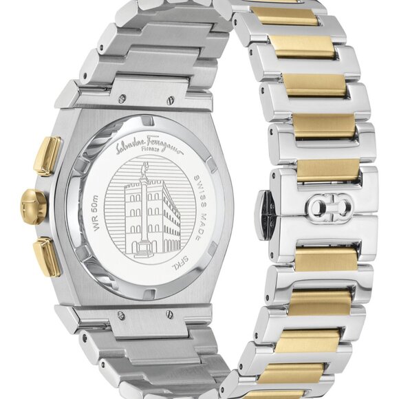 Ferragamo Two Tone 40mm Watch New